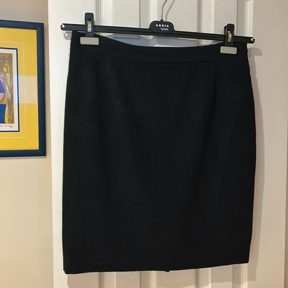 Dark grey cashmere pencil skirt - Picture 1 of 3